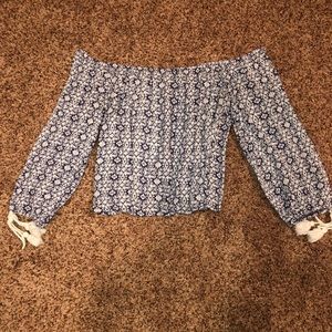 Off the shoulder blouse